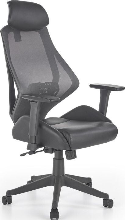 Office Chair East Pontefract | size: Width: 68cm, Height: 118cm, Depth: 78cm | color: Black | image: 1 | variant: 1007038