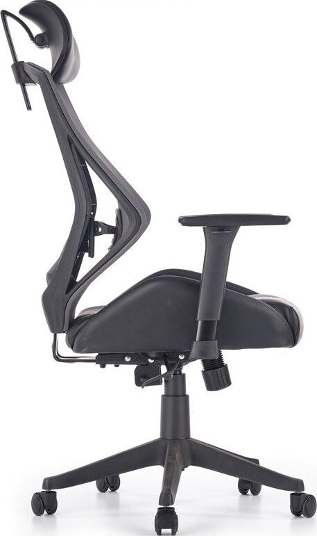 Office Chair East Pontefract | size: Width: 68cm, Height: 118cm, Depth: 78cm | color: Black | image: 2 | variant: 1007038