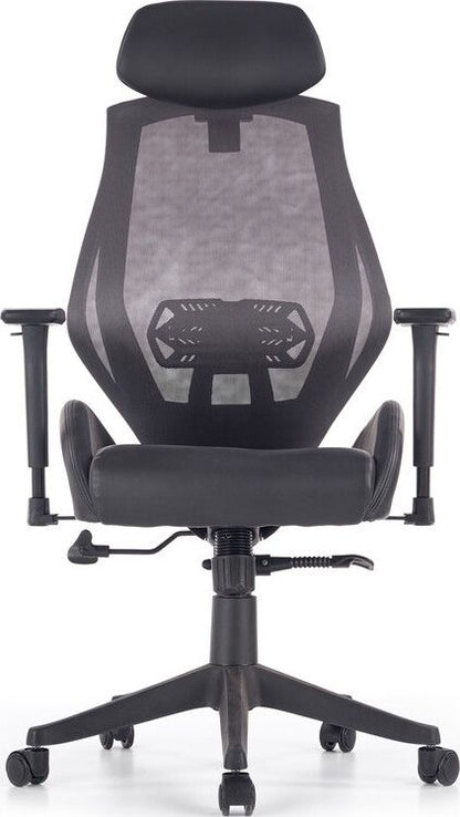 Office Chair East Pontefract | size: Width: 68cm, Height: 118cm, Depth: 78cm | color: Black | image: 4 | variant: 1007038