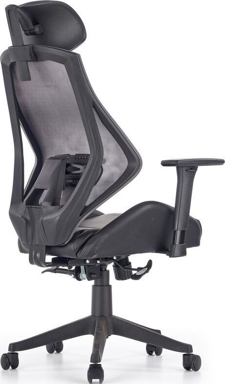 Office Chair East Pontefract | size: Width: 68cm, Height: 118cm, Depth: 78cm | color: Black | image: 5 | variant: 1007038