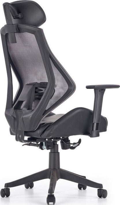 Office Chair East Pontefract | size: Width: 68cm, Height: 118cm, Depth: 78cm | color: Black | image: 5 | variant: 1007038