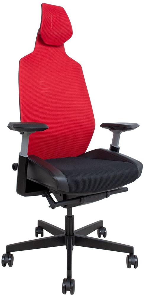 Office Chair East Porto | size: Width: 70cm, Height: 139cm, Depth: 71cm | color: Black/Red | image: 1 | variant: 1006205