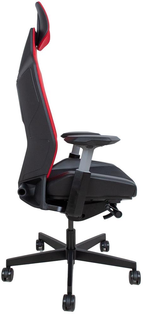 Office Chair East Porto | size: Width: 70cm, Height: 139cm, Depth: 71cm | color: Black/Red | image: 4 | variant: 1006205
