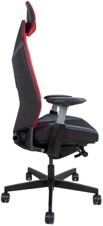 Office Chair East Porto | size: Width: 70cm, Height: 139cm, Depth: 71cm | color: Black/Red | image: 4 | variant: 1006205