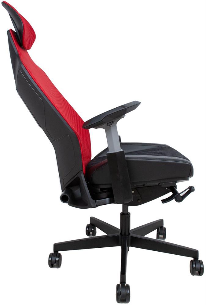 Office Chair East Porto | size: Width: 70cm, Height: 139cm, Depth: 71cm | color: Black/Red | image: 5 | variant: 1006205