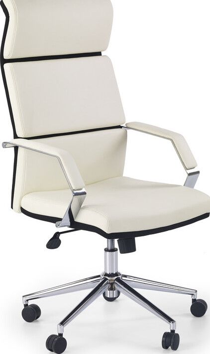 Office Chair East Retford | size: Width: 60cm, Height: 124cm, Depth: 63cm | color: White | image: 1 | variant: 1007041
