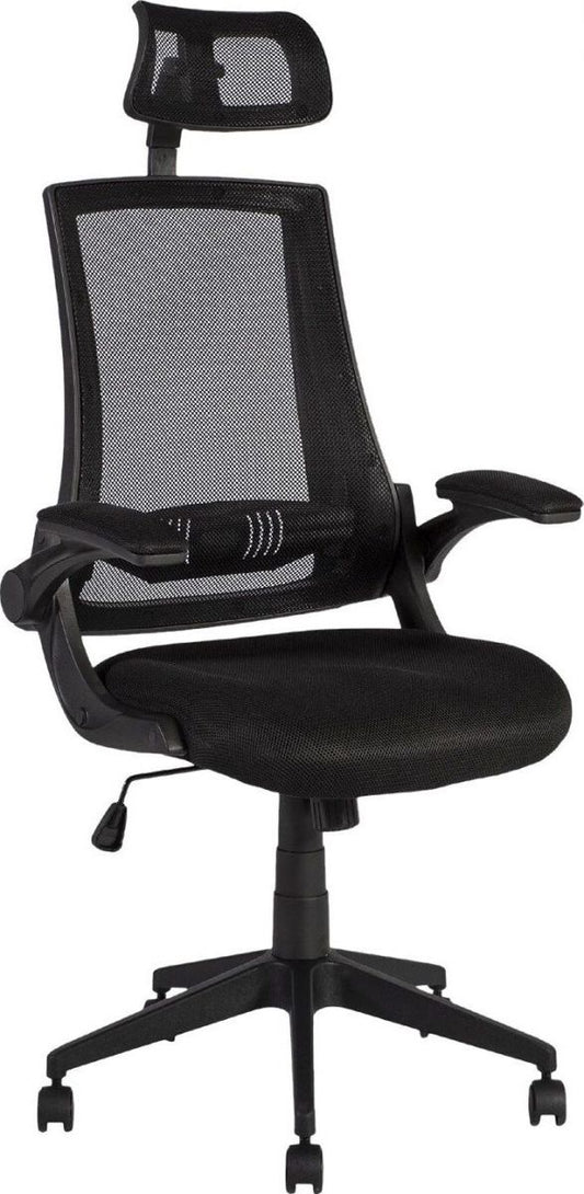 Office Chair East Tartu | size: Width: 66cm, Height: 117.5-127.5cm, Depth: 70.5cm | color: Black | image: 1 | variant: 1005936