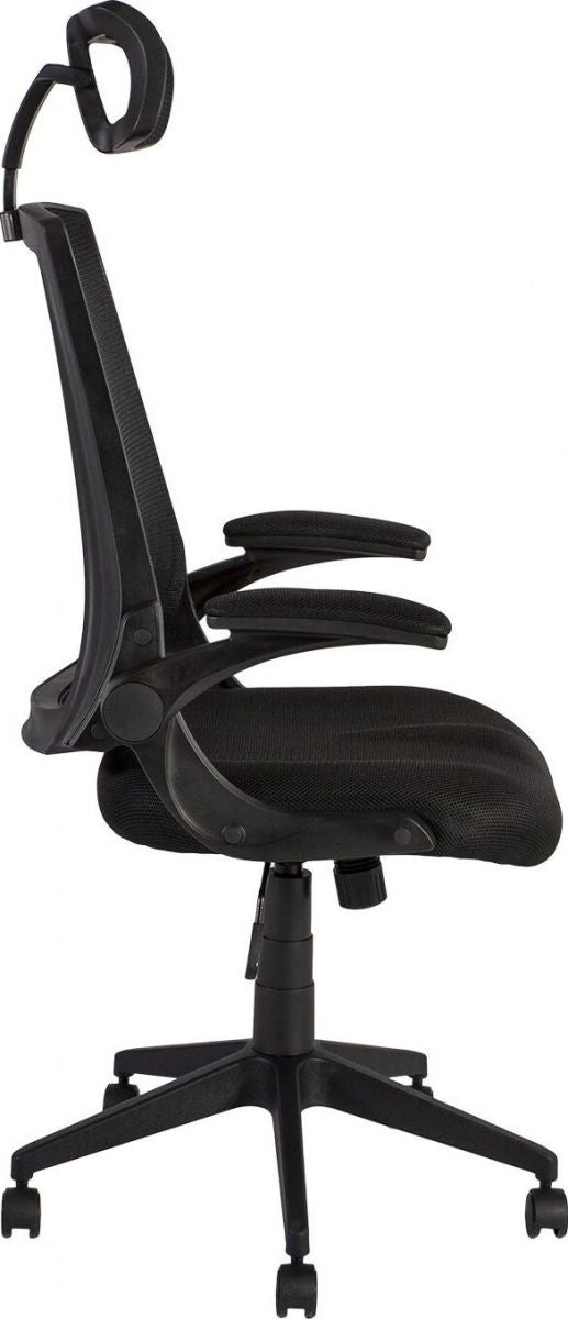 Office Chair East Tartu | size: Width: 66cm, Height: 117.5-127.5cm, Depth: 70.5cm | color: Black | image: 2 | variant: 1005936