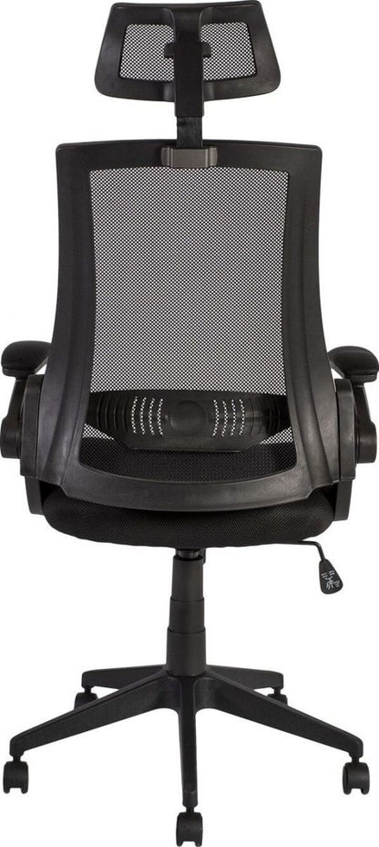 Office Chair East Tartu | size: Width: 66cm, Height: 117.5-127.5cm, Depth: 70.5cm | color: Black | image: 3 | variant: 1005936