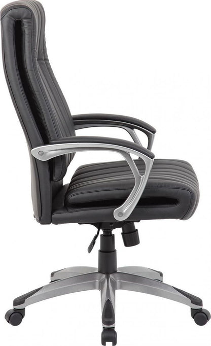 Office Chair Elegant | size: Width: 62.5cm, Height: 112-119.5cm, Depth: 76.5cm | color: Black | image: 2 | variant: 1005250