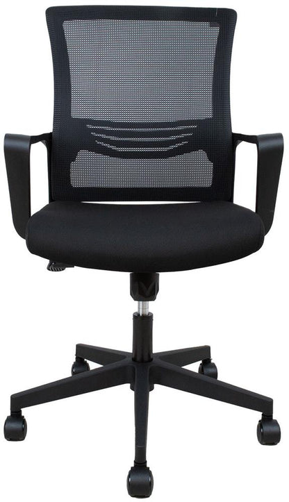 Office Chair Emma | size: Width: 57cm, Height: 104cm, Depth: 65cm | color: Black | image: 2 | variant: 1016781