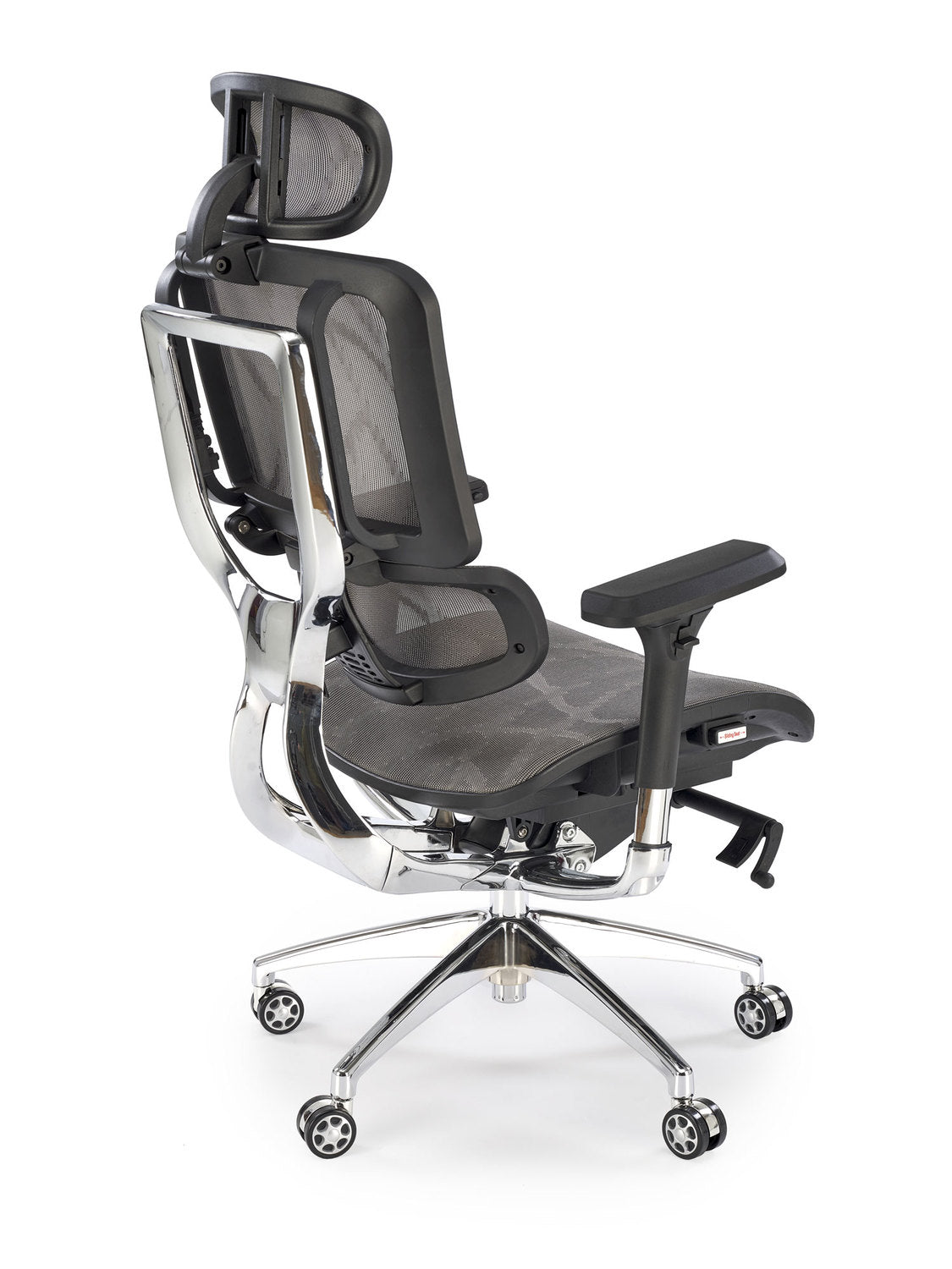 Office Chair Ethan | size: Width: 72cm, Height: 139cm, Depth: 70cm | color: Gray | image: 1 | variant: 1017827