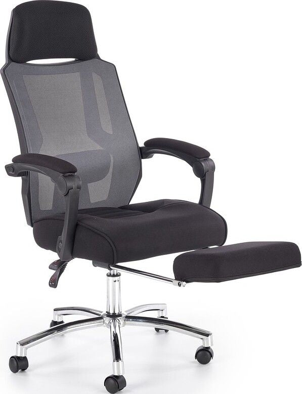 Office Chair Freeman | size: Width: 61cm, Height: 123cm, Depth: 60cm | color: Gray | image: 6 | variant: 1011571