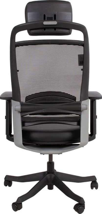 Office Chair Fulkrum | size: Width: 62cm, Height: 129cm, Depth: 70cm | color: Black | image: 4 | variant: 1005258