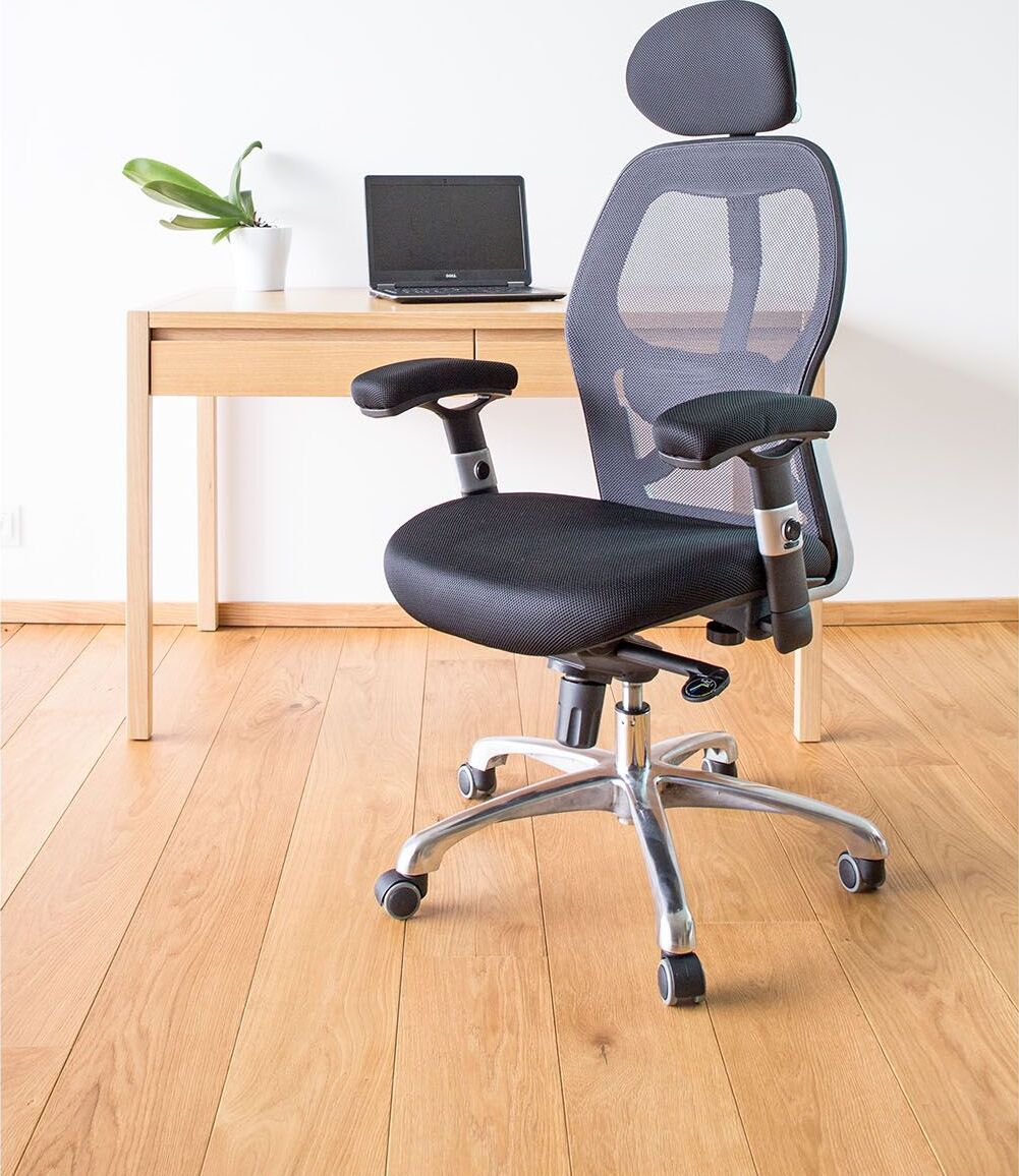 Office Chair Gaiola | size: Width: 67cm, Height: 116-126cm, Depth: 62cm | color: Black | image: 2 | variant: 1011579