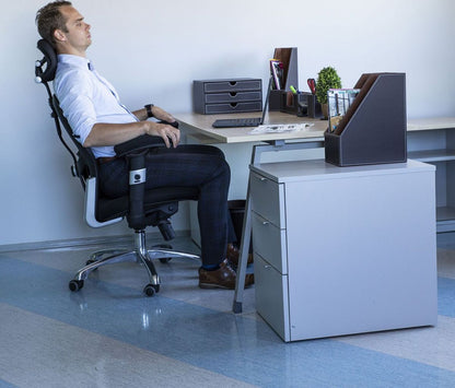 Office Chair Gaiola | size: Width: 67cm, Height: 116-126cm, Depth: 62cm | color: Black | image: 4 | variant: 1011579