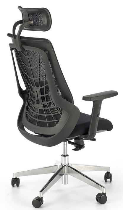 Office Chair Geronimo | size: Width: 66cm, Height: 115cm, Depth: 67cm | color: Black | image: 2 | variant: 1014088