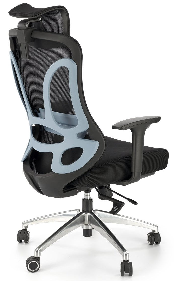 Office Chair Gilberto | size: Width: 64cm, Height: 121cm, Depth: 70cm | color: Black | image: 2 | variant: 1014089