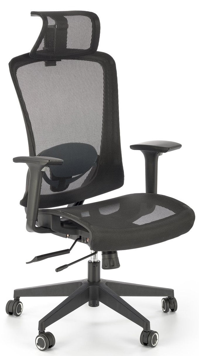 Office Chair Goliat | size: Width: 63cm, Height: 117cm, Depth: 63cm | color: Black | image: 1 | variant: 1014090