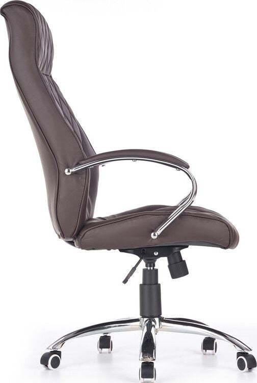 Office Chair Hilton | size: Width: 60cm, Height: 118cm, Depth: 72cm | color: Brown | image: 2 | variant: 1011568