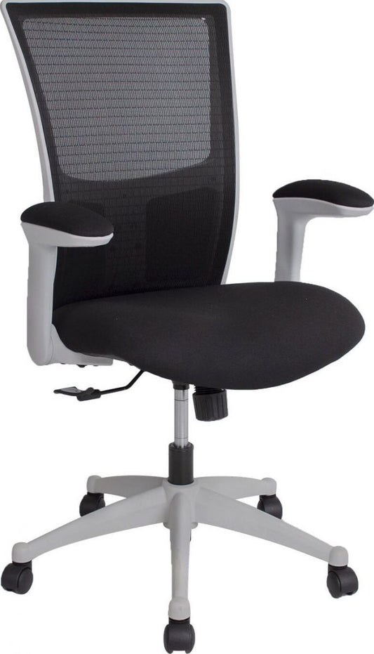 Office Chair Holywell | size: Width: 68cm, Height: 103-113cm, Depth: 58.5cm | color: Gray | image: 1 | variant: 1001192
