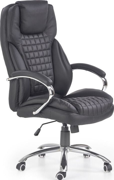 Office Chair King | size: Width: 76cm, Height: 124cm, Depth: 67cm | color: Black | image: 1 | variant: 1011576
