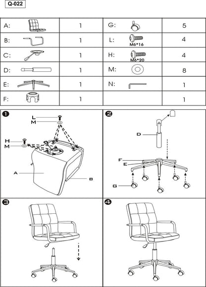 Office Chair Lisburn | size: Width: 51cm, Height: 87-97cm, Depth: 40cm | color: Gray | image: 2 | variant: 1007723