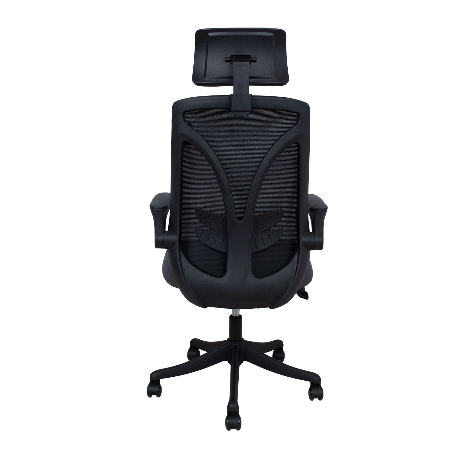 Office Chair Llandeilo | size: Width: 64cm, Height: 126cm, Depth: 62.5cm | color: Black/Grey | image: 3 | variant: 1001247