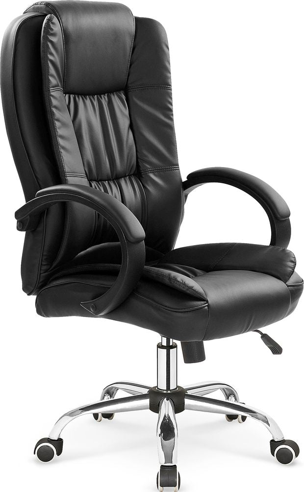 Office Chair Mantua | size: Width: 64cm, Height: 118cm, Depth: 75cm | color: Black | image: 1 | variant: 1002936