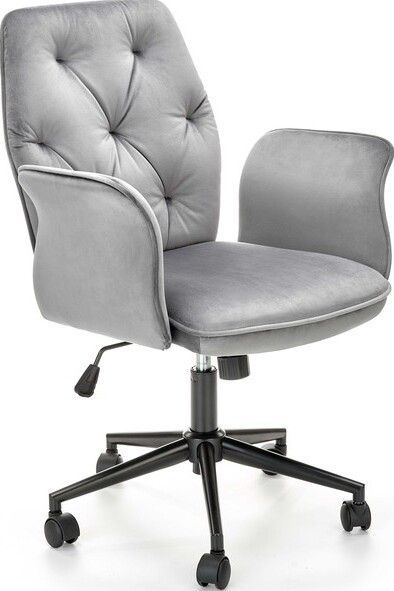 Office Chair Massa | size: Width: 65cm, Height: 100cm, Depth: 63cm | color: Gray | image: 1 | variant: 1002973
