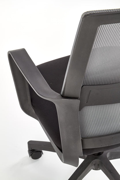 Office Chair Mauro | size: Width: 57cm, Height: 100cm, Depth: 56cm | color: Black/Grey | image: 3 | variant: 1017830
