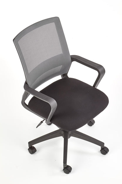 Office Chair Mauro | size: Width: 57cm, Height: 100cm, Depth: 56cm | color: Black/Grey | image: 6 | variant: 1017830