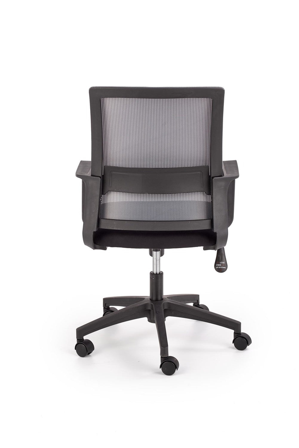 Office Chair Mauro | size: Width: 57cm, Height: 100cm, Depth: 56cm | color: Black/Grey | image: 7 | variant: 1017830