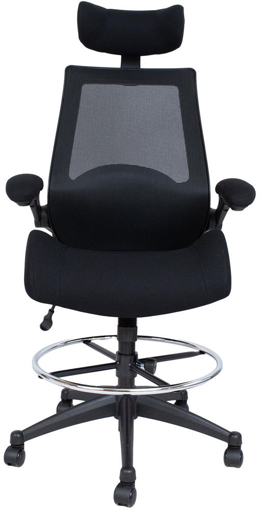 Office Chair Miller 1 | size: Width: 70cm, Height: 153.5cm, Depth: 71cm | color: Black | image: 2 | variant: 1017528