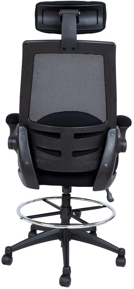 Office Chair Miller 1 | size: Width: 70cm, Height: 153.5cm, Depth: 71cm | color: Black | image: 4 | variant: 1017528