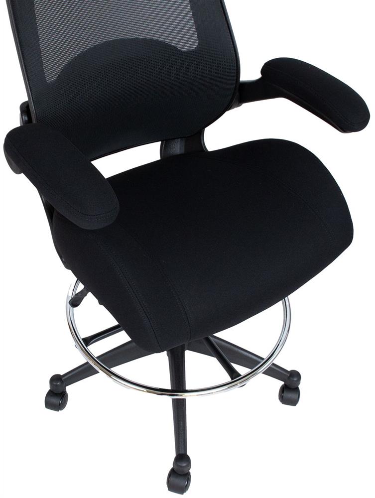 Office Chair Miller 1 | size: Width: 70cm, Height: 153.5cm, Depth: 71cm | color: Black | image: 6 | variant: 1017528