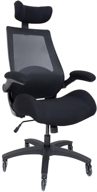 Office Chair Miller | size: Width: 70cm, Height: 131cm, Depth: 71cm | color: Black | image: 1 | variant: 1016783