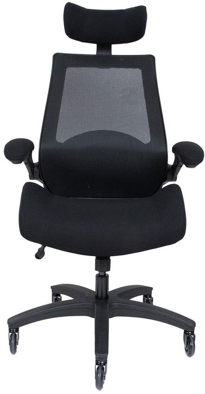 Office Chair Miller | size: Width: 70cm, Height: 131cm, Depth: 71cm | color: Black | image: 3 | variant: 1016783