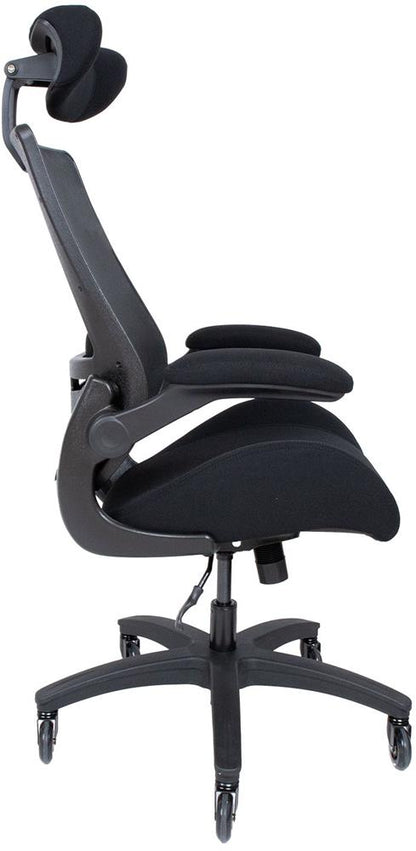 Office Chair Miller | size: Width: 70cm, Height: 131cm, Depth: 71cm | color: Black | image: 4 | variant: 1016783