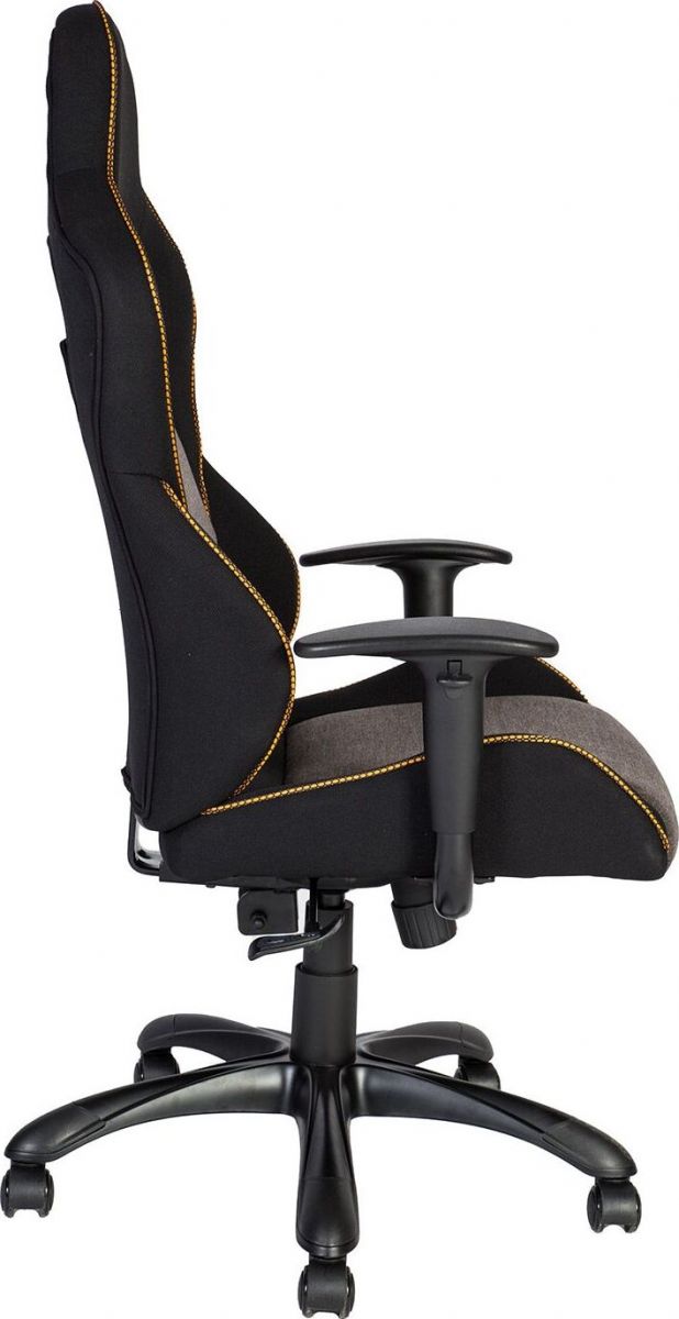 Office Chair Newcastle Emlyn | size: Width: 69cm, Height: 120-130cm, Depth: 68cm | color: Yellow/Grey | image: 2 | variant: 1001279