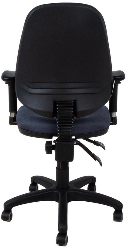 Office Chair Newtown | size: Width: 65cm, Height: 108cm, Depth: 47cm | color: Black/Blue | image: 4 | variant: 1006207