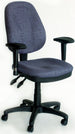Office Chair Newtown | size: Width: 65cm, Height: 96-108cm, Depth: 47cm | color: Blue | image: 1 | variant: 1001234