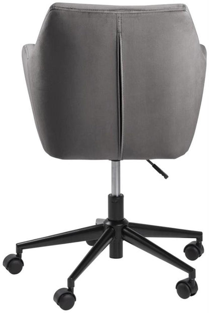 Office Chair Nora | size: Width: 58cm, Height: 91cm, Depth: 58cm | color: Gray | image: 2 | variant: 1005290