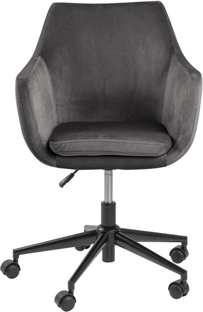 Office Chair Nora | size: Width: 58cm, Height: 91cm, Depth: 58cm | color: Gray | image: 3 | variant: 1005290