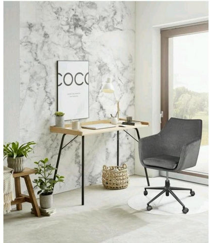 Office Chair Nora | size: Width: 58cm, Height: 91cm, Depth: 58cm | color: Gray | image: 7 | variant: 1005290