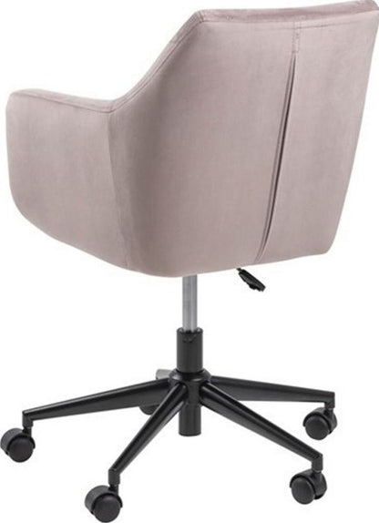 Office Chair Nora | size: Width: 58cm, Height: 91cm, Depth: 58cm | color: Pink | image: 2 | variant: 1005289