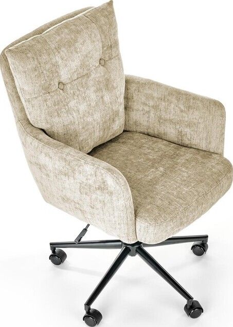 Office Chair Novara | size: Width: 59cm, Height: 102cm, Depth: 70cm | color: Beige | image: 4 | variant: 1002890