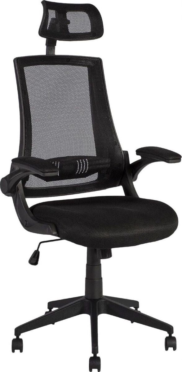 Office Chair Novara | size: Width: 66cm, Height: 117.5-127.5cm, Depth: 70.5cm | color: Black | image: 1 | variant: 1011555
