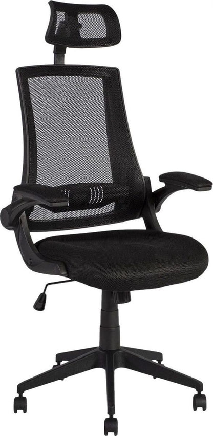 Office Chair Novara | size: Width: 66cm, Height: 117.5-127.5cm, Depth: 70.5cm | color: Black | image: 1 | variant: 1011555