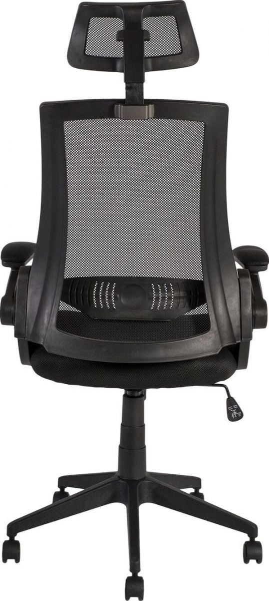 Office Chair Novara | size: Width: 66cm, Height: 117.5-127.5cm, Depth: 70.5cm | color: Black | image: 3 | variant: 1011555